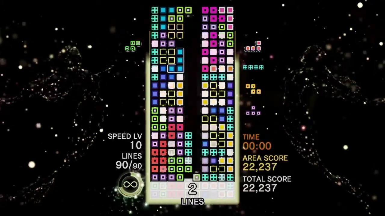 i got another 23 line clear in Tetris effect connected