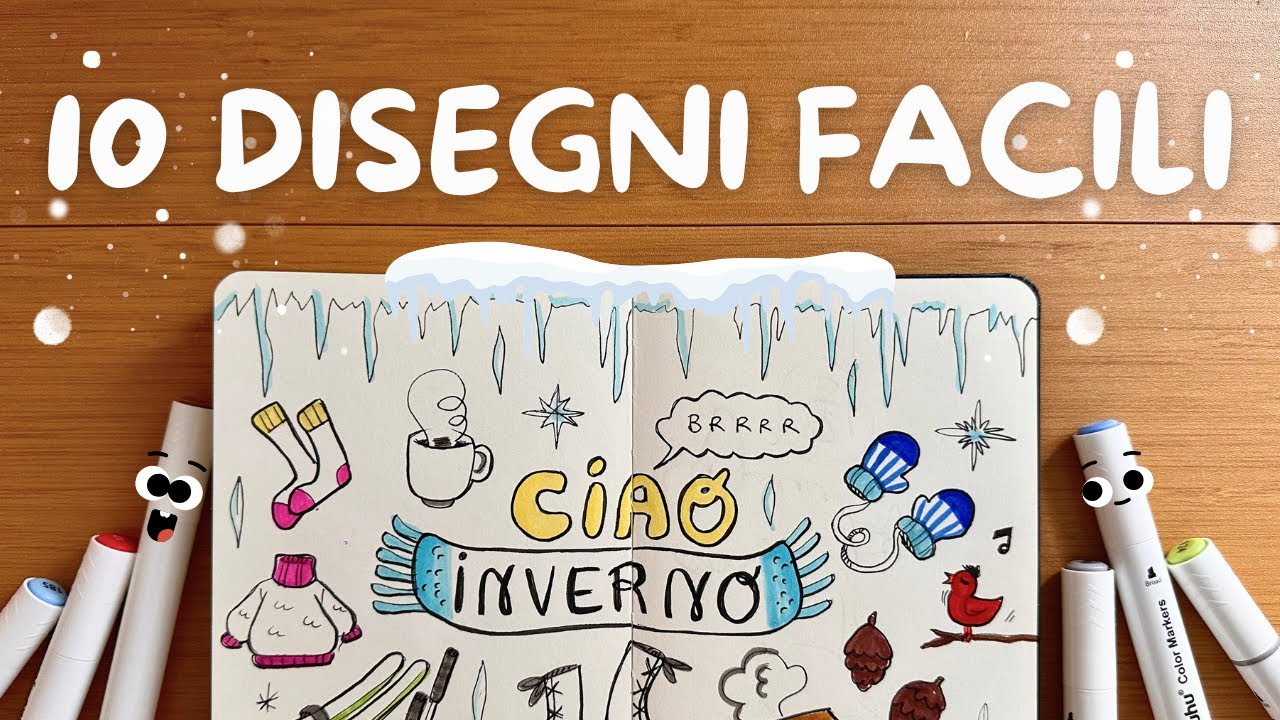 HAI FREDDO? DISEGNA DOODLES INVERNALI CON ME ❄️