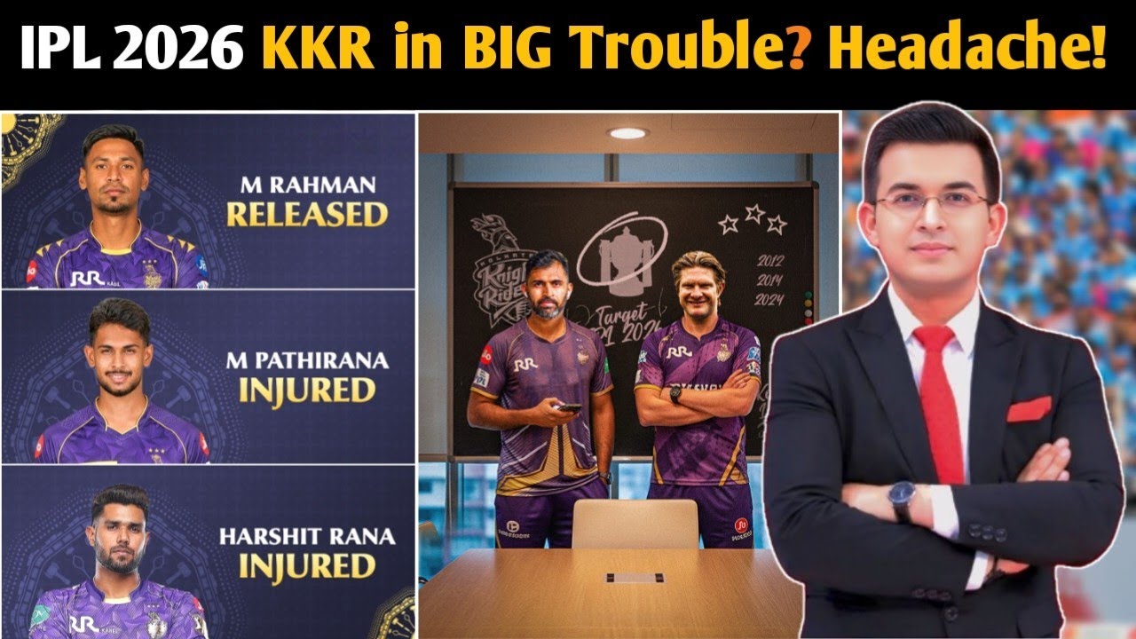 IPL 2026 Shock! KKR Bowling Attack Collapses After Injuries & Mustafizur Exit