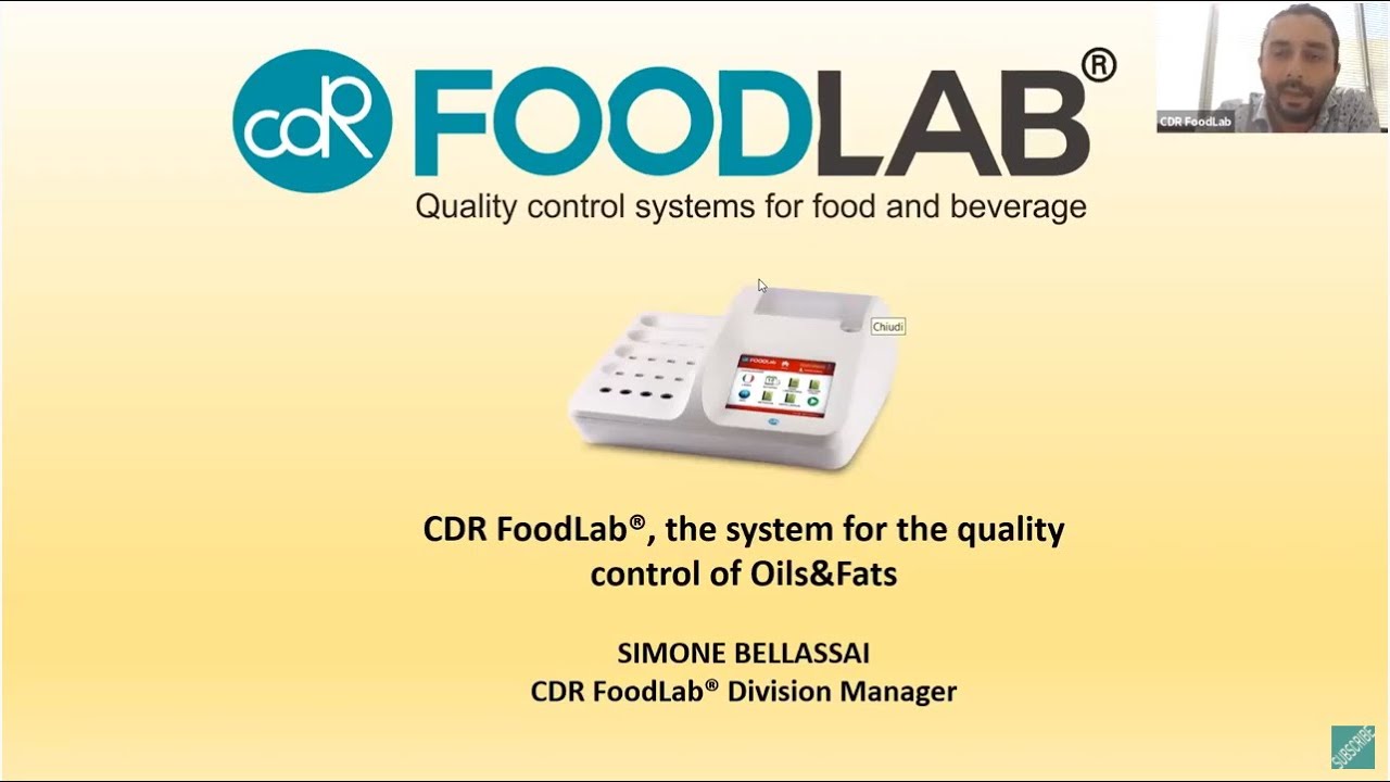 Webinar: CDR FoodLab®, the system for the quality control of Oils&Fats