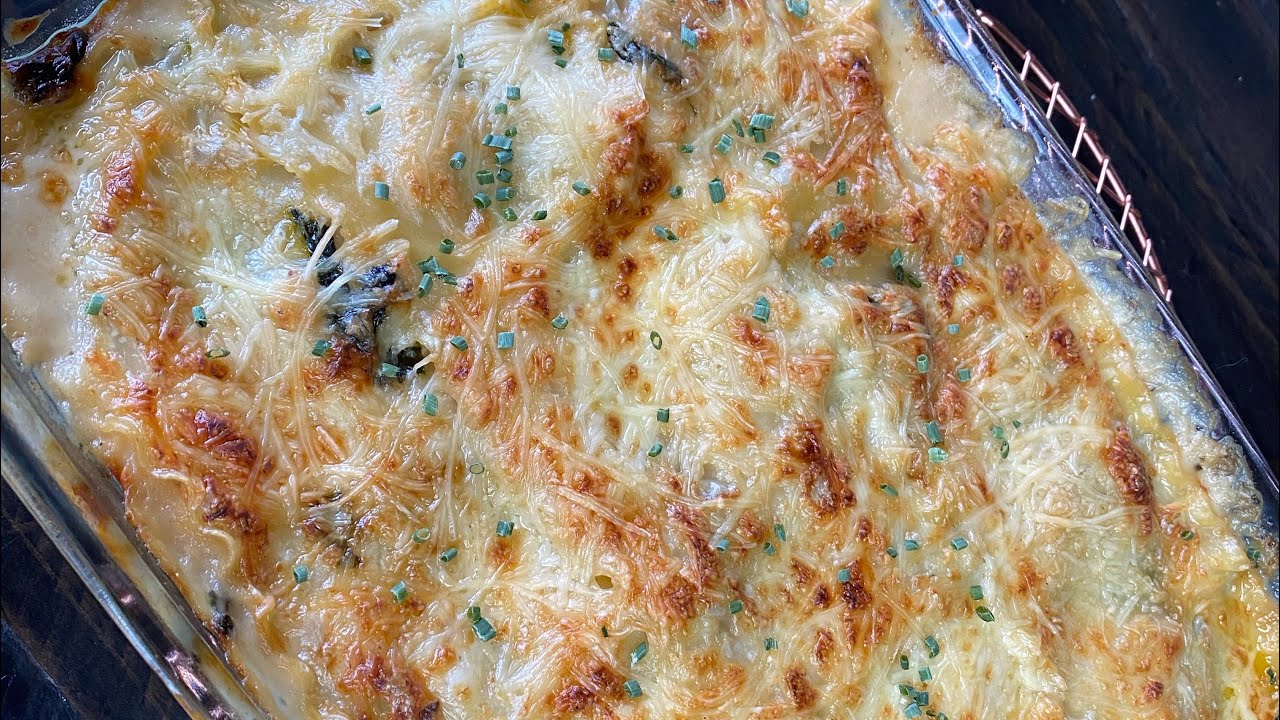 LASAÑA DE POLLO CON ESPINACAS Y CHAMPIÑONES!! RIQUÍSIMA!!