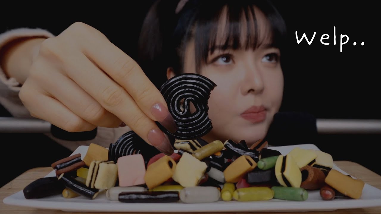 ASMR FULL of Licorice Candies! Gummy Eating Sounds