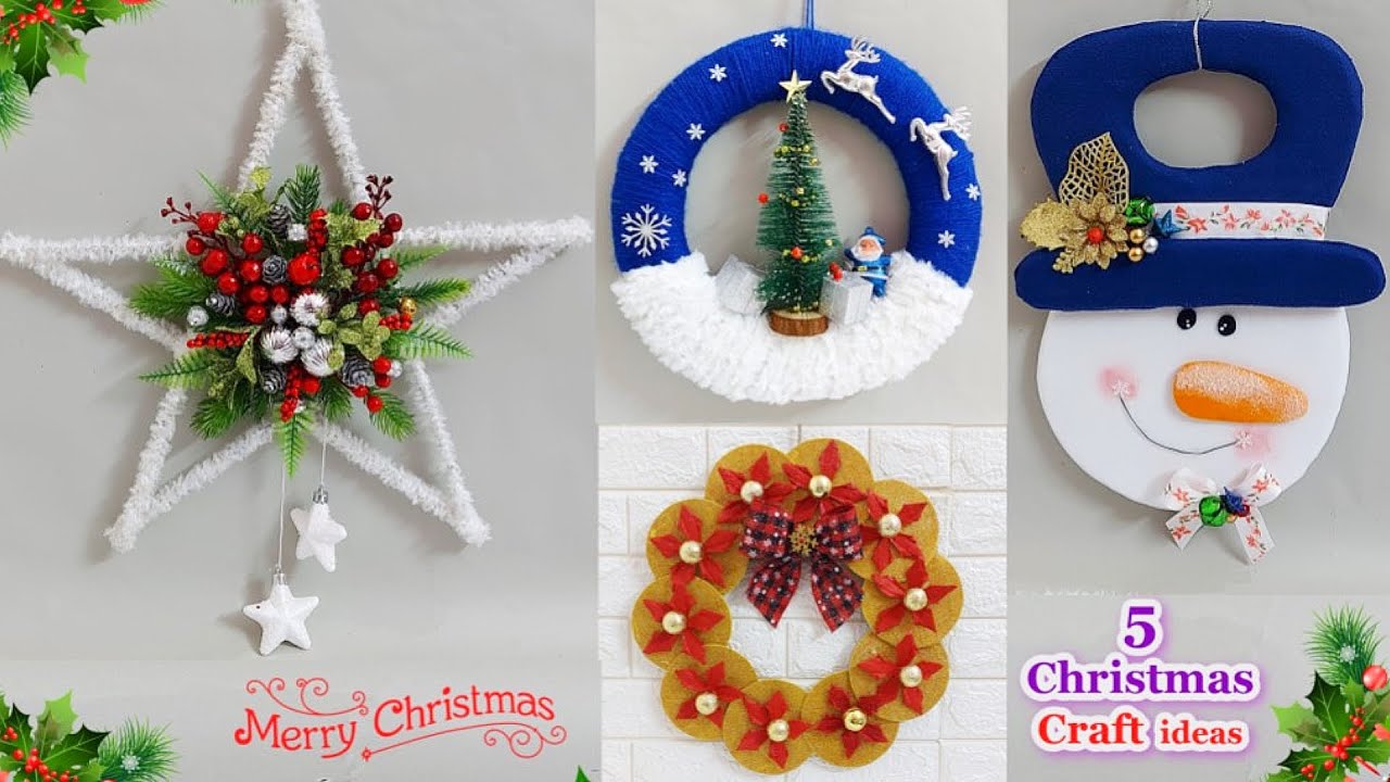 5 Economical Christmas Wreath made with simple materials | DIY Affordable Christmas craft idea🎄191