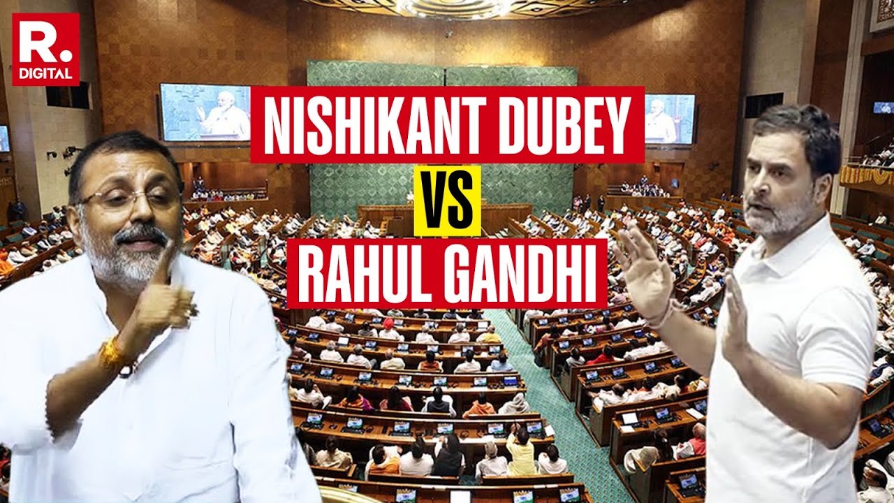 Nishikant Dubey Schools Rahul Gandhi On Indian Culture And Sabhyata in Lok Sabha