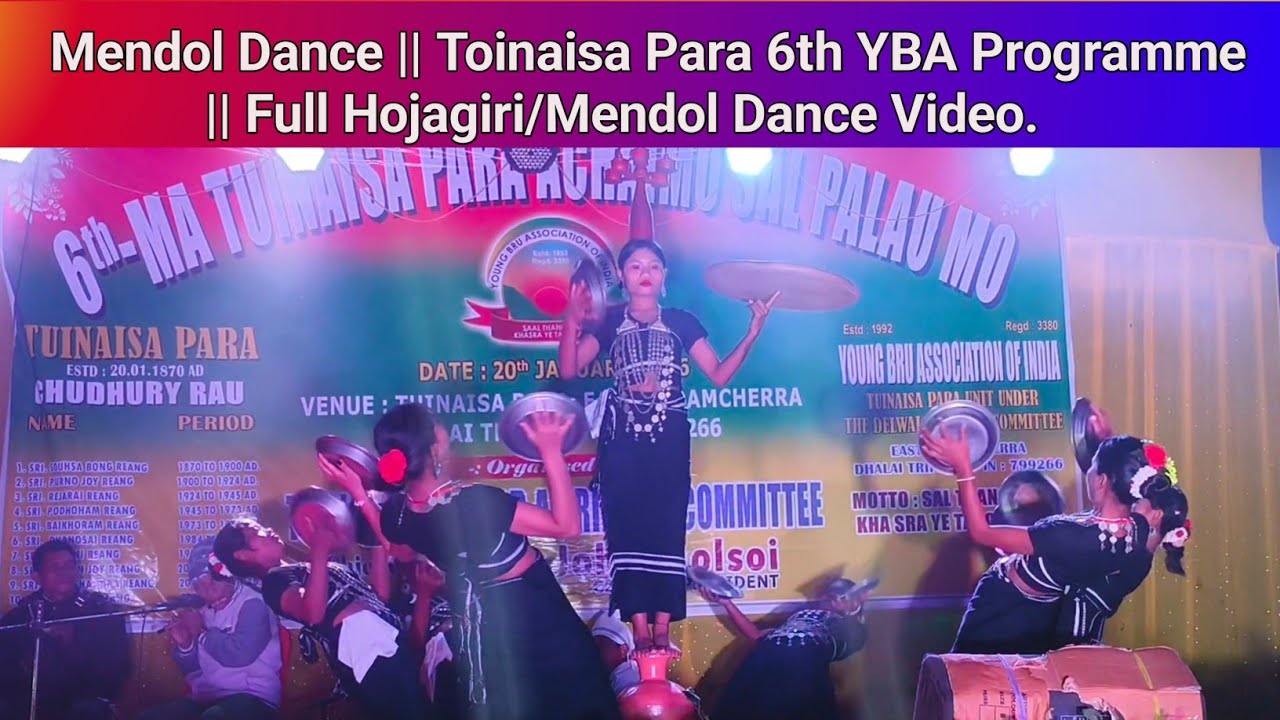 Mendol Dance || Toinaisa Para 6th YBA Programme || Full Hojagiri/Mendol Dance Video || Phrung Kaham