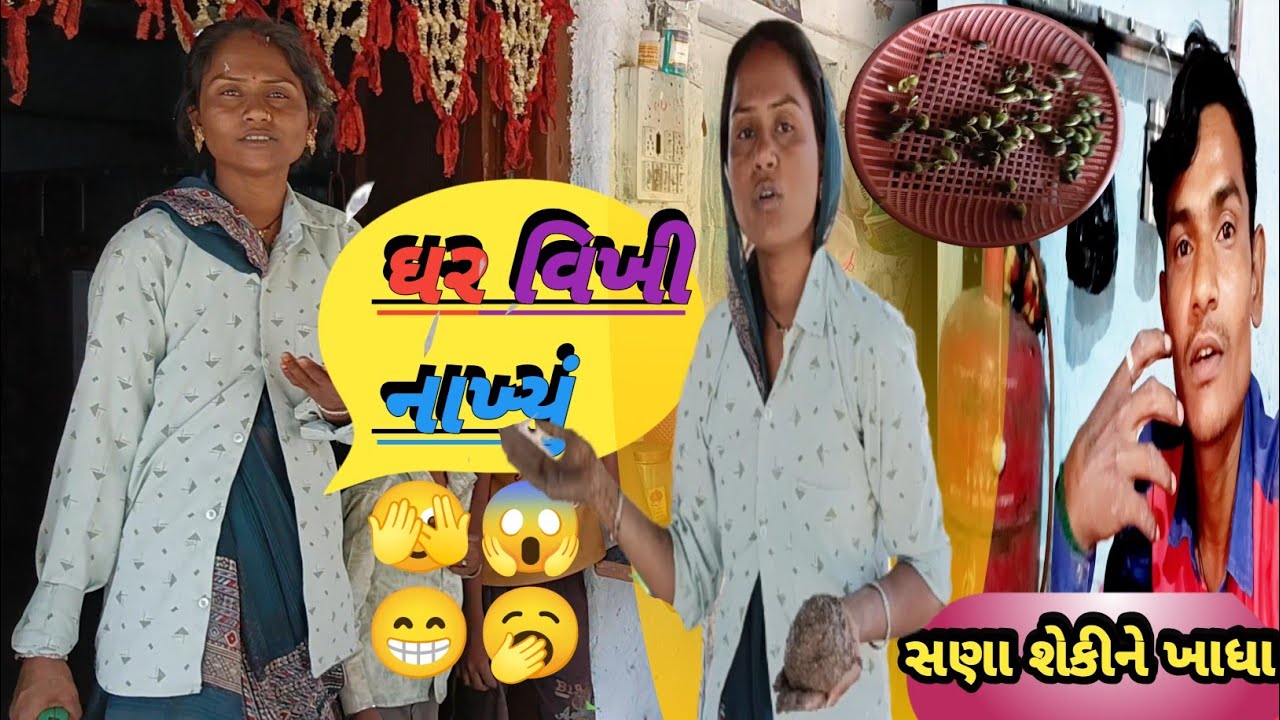 ધર વિખી નાખ્યું પસી સણા શેકીને ખાધા😱#હરીનુગાડુ વ્લોગ   