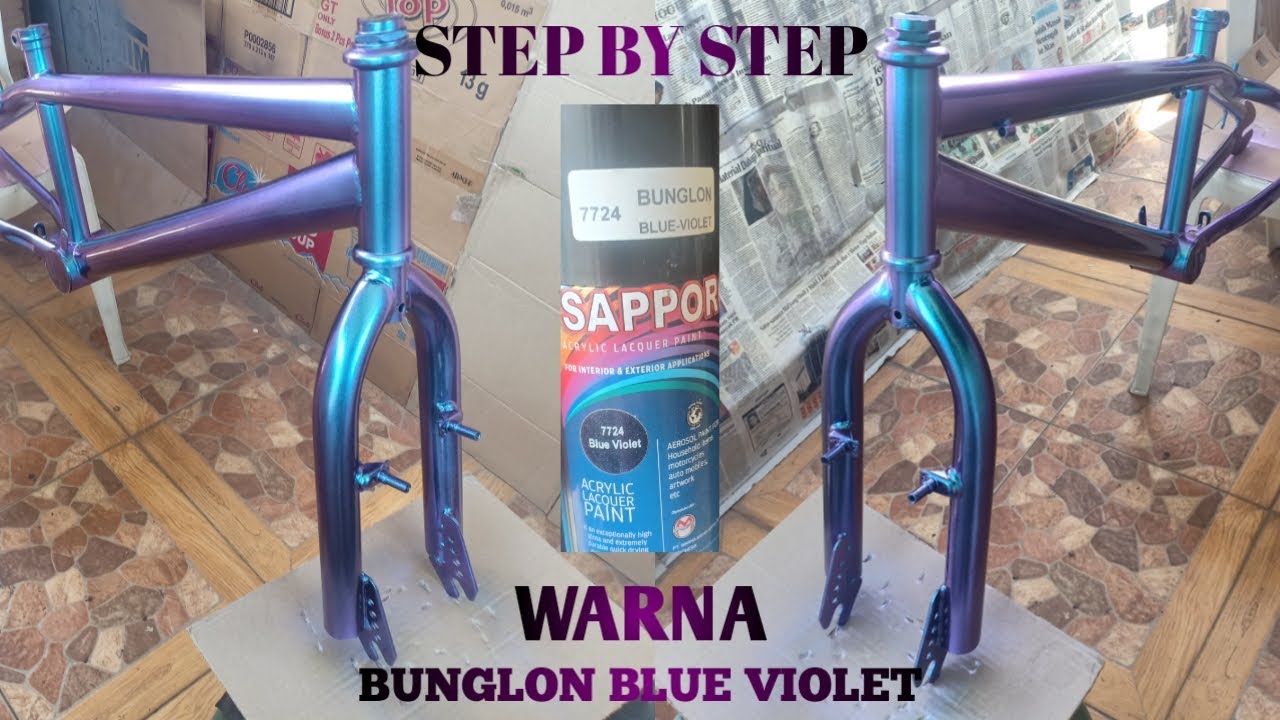 cara cat bunglon blue violet || masih belajar || pemula juga bisa