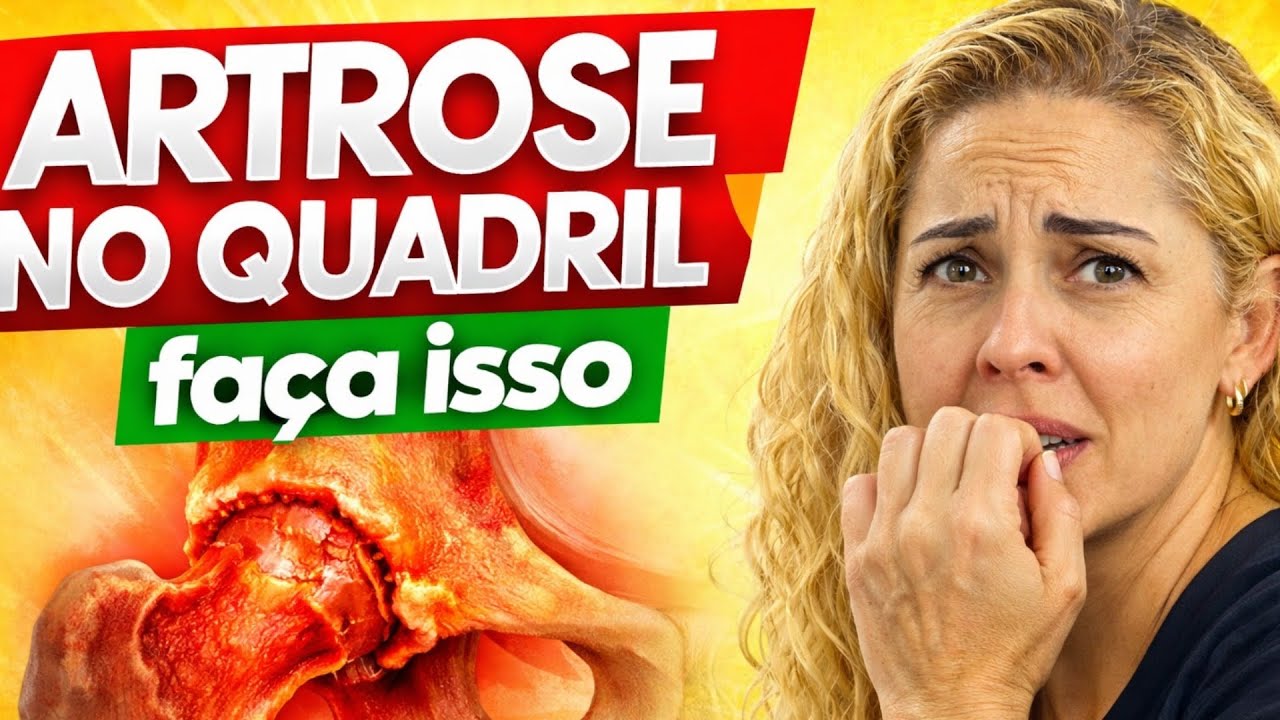  ARTROSE no QUADRIL - 3 Exercícios ESSENCIAIS para Fortalecer e Diminuar a Dor em Casa