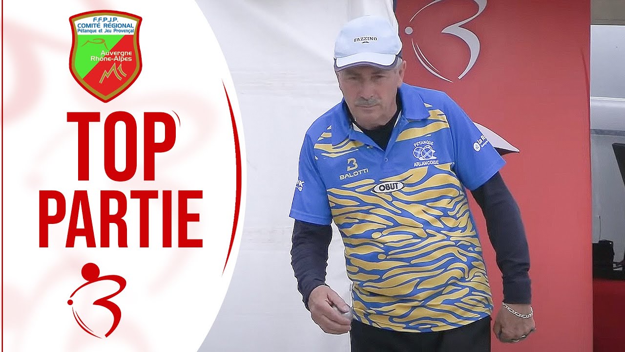 Démonstration de Fazzino lors du huitième Loire vs Puy-de-Dôme - AURA x3 mixte de pétanque 2025