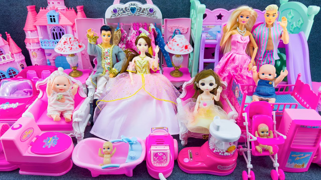 20 Minutes Satisfying With Unboxing Cute Princess House ＆ Family Party Playset ASMR｜Review Toys