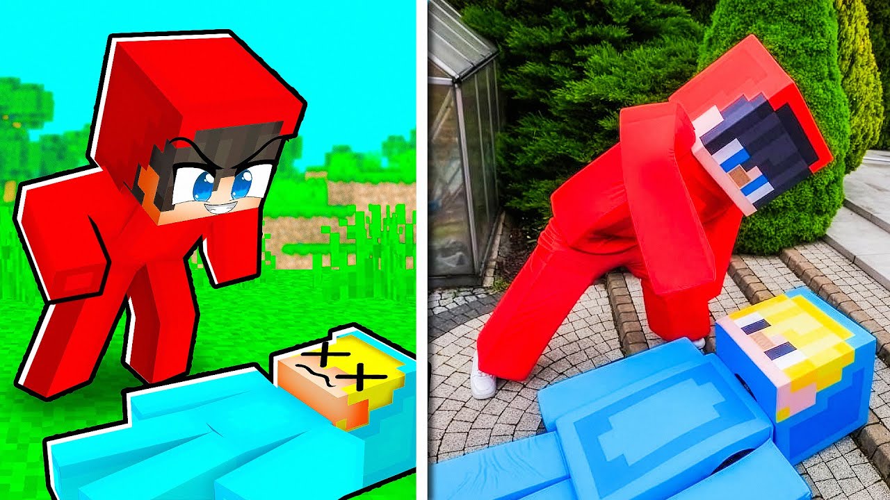 WSZYSTKO CO w Minecraft = ROBIMY w PRAWDZIWYM ŻYCIU!