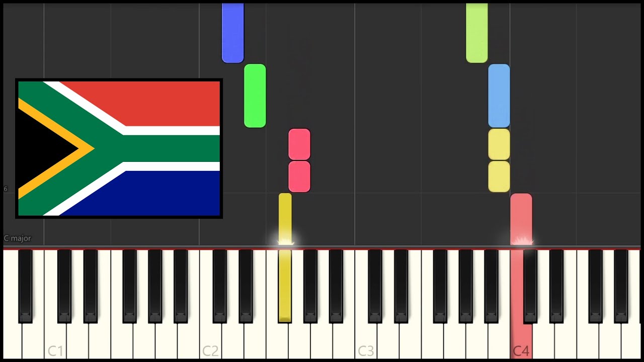 South Africa National Anthem (Piano Tutorial)