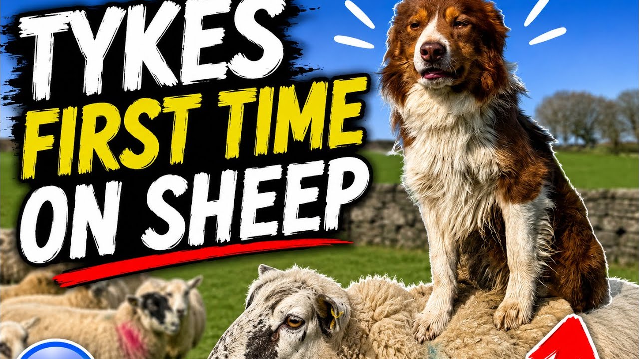 Tykes first time on sheep 😱 doesn’t end well 🤣