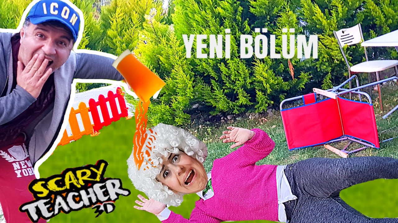 GER&Ccedil;EK HAYATTA SCARY TEACHER DELİ &Ouml;ĞRETMEN MACERASI / SANDALYESİNİ KIRDIK / Y&Uuml;KSEL OYUNDA
