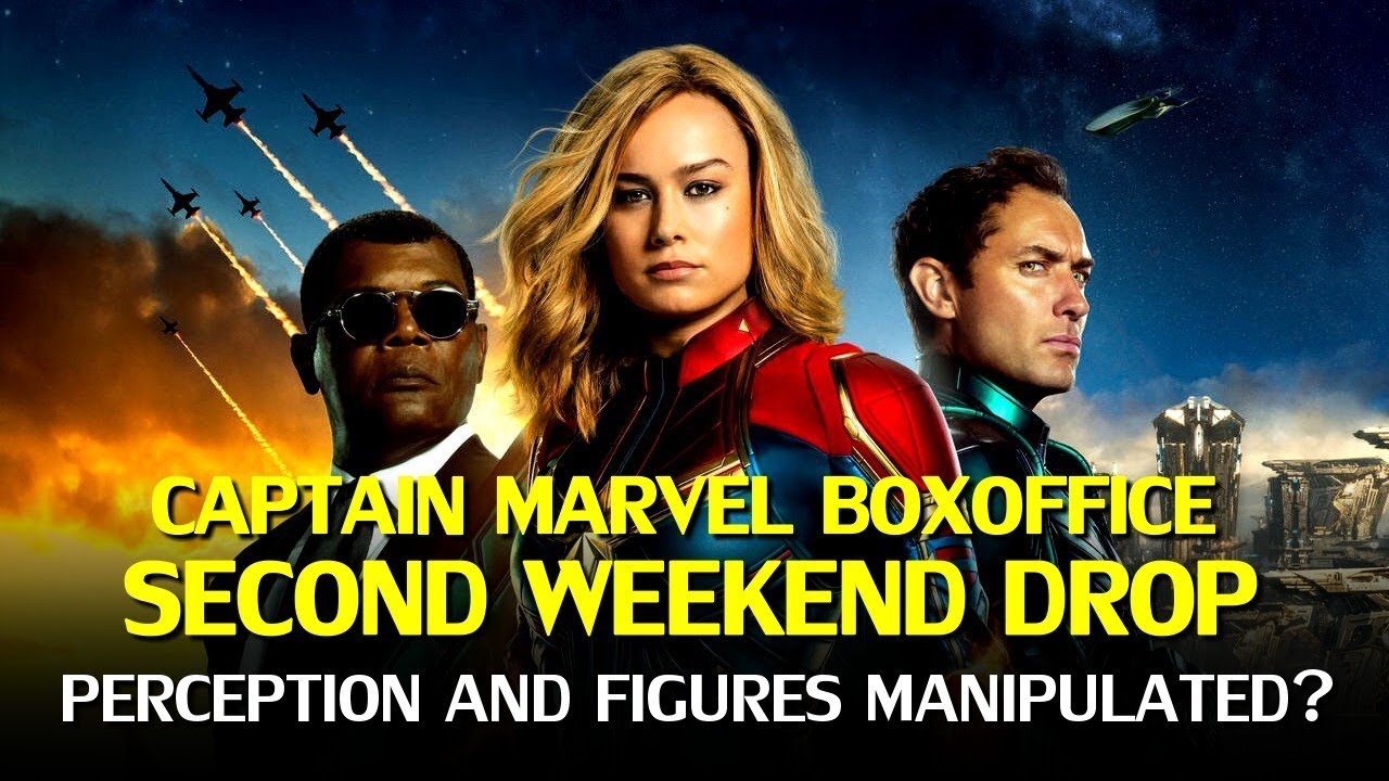 Captain Marvel second weekend boxoffice drop: Perception and Manipulation?