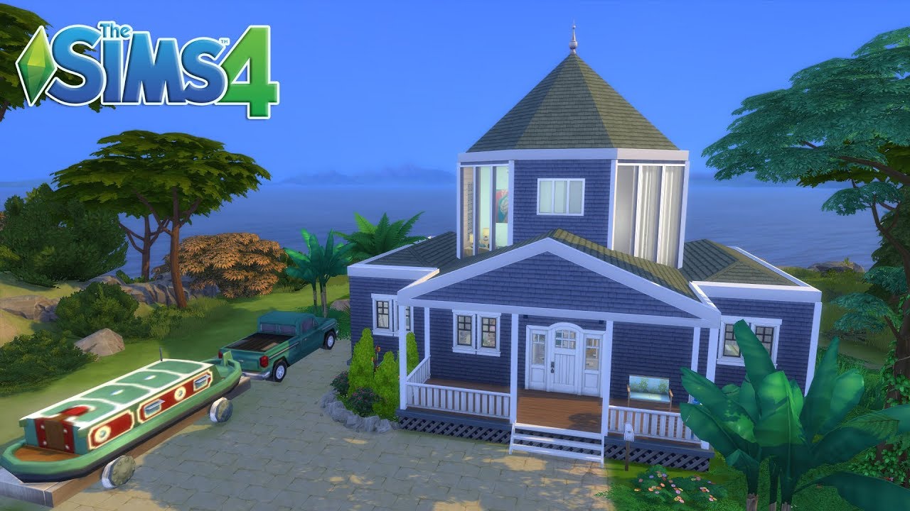 Les Sims 4 -  Maison en bord de mer | construction (Facecam)