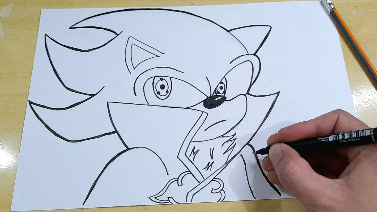 COMO DESENHAR o SONIC da AKATSUKI passo a passo