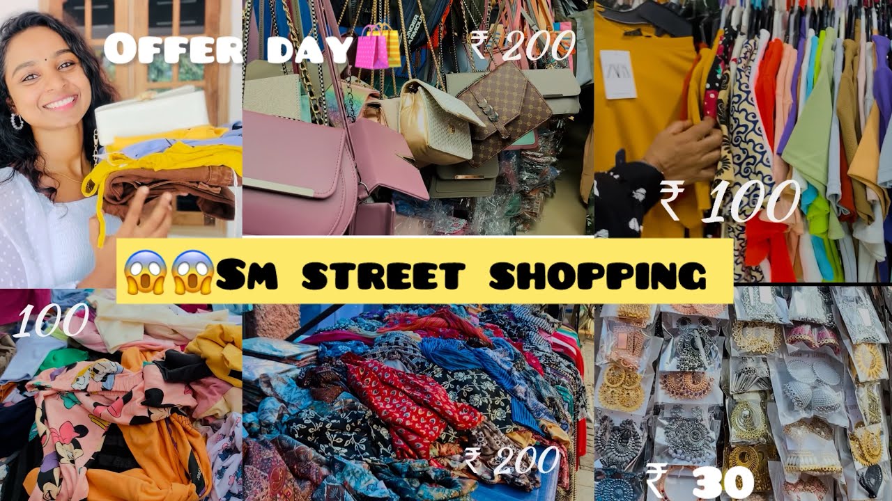 😱മിട്ടായി തെരുവ് 🛍️// sm street Calicut shopping // cheap & best shopping // Saranya Bhaskar //