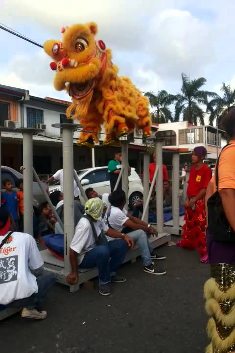 Lion dance Sandakan wushu 2015