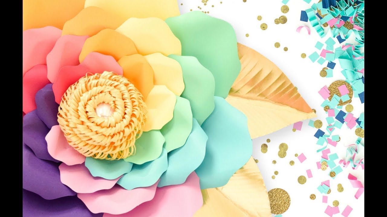 Iris Unicorn Flowers- Giant Paper Flower Templates & Tutorials