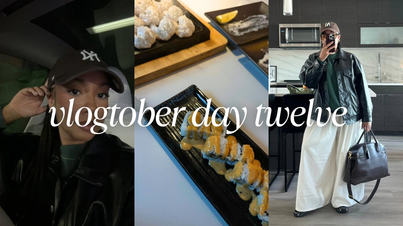vlogtober day twelve | God date 🤍, I've been busy, whew 😅, working, & more  | Faceovermatter