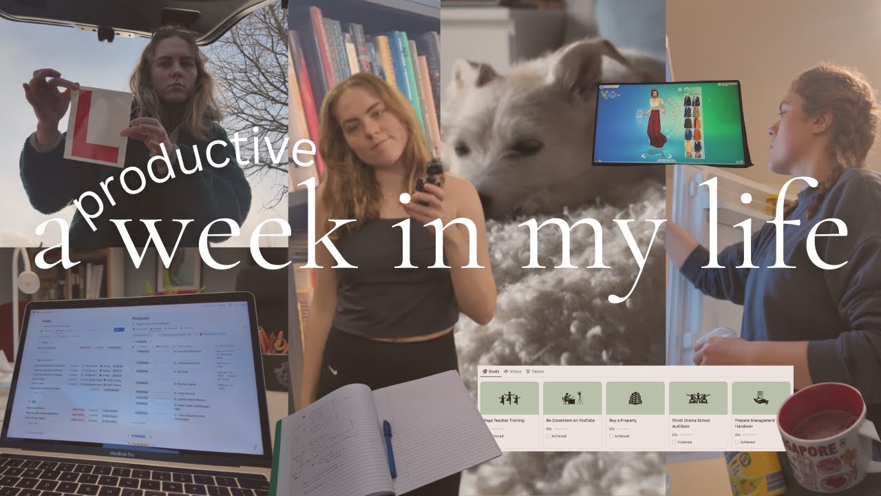 weekly vlog: working on my goals 🧚 balancing content creation, a business & life