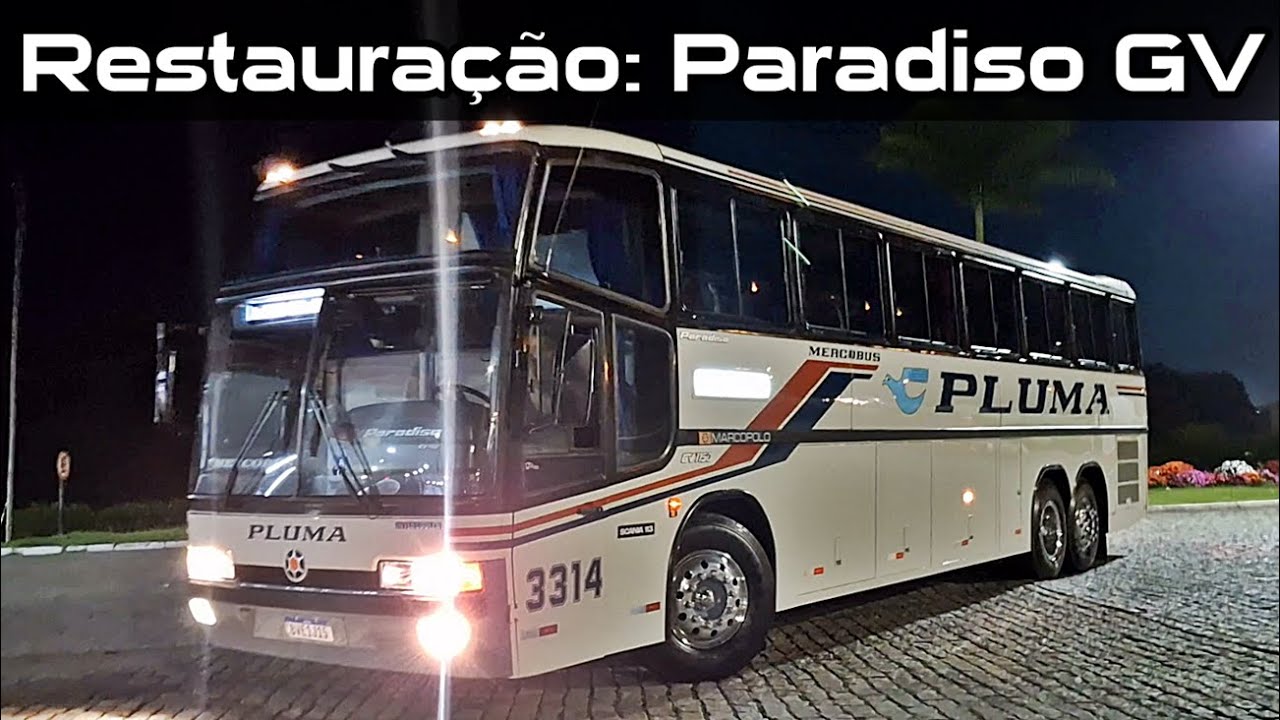 Paradiso GV Pluma 3314 Scania K113TL Restauração Andrezinho Pinturas Apresentado BBF 2025 Marcopolo