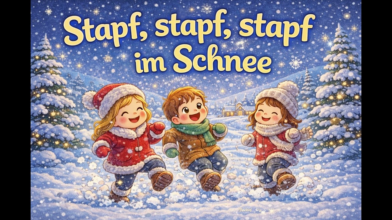 Stapf, stapf, stapf im Schnee ❄️👣 Lustiges Bewegungslied für Kinder | Für Eltern und Kita