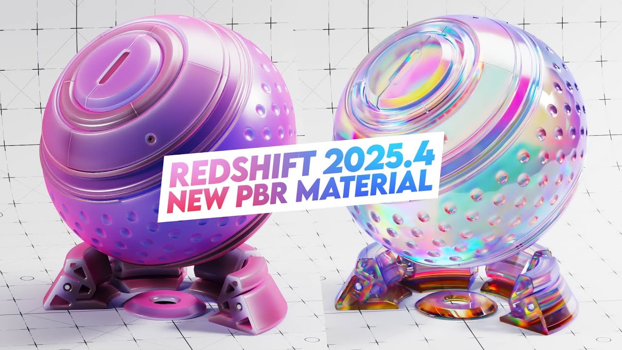 Cinema 4D 2025.2 +  Redshift 2025.4 New OpenPBR Material / Shader