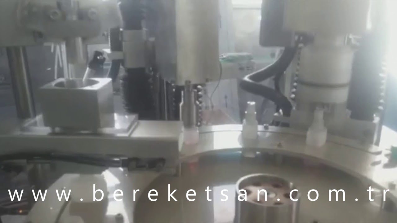 Otomatik Sprey Kapak Kapatma Makinesi - Automatic Spray Capping Machine