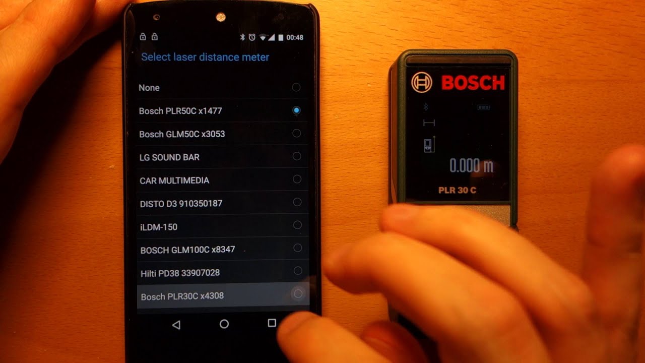 Connecting ImageMeter to Bosch PLR30C