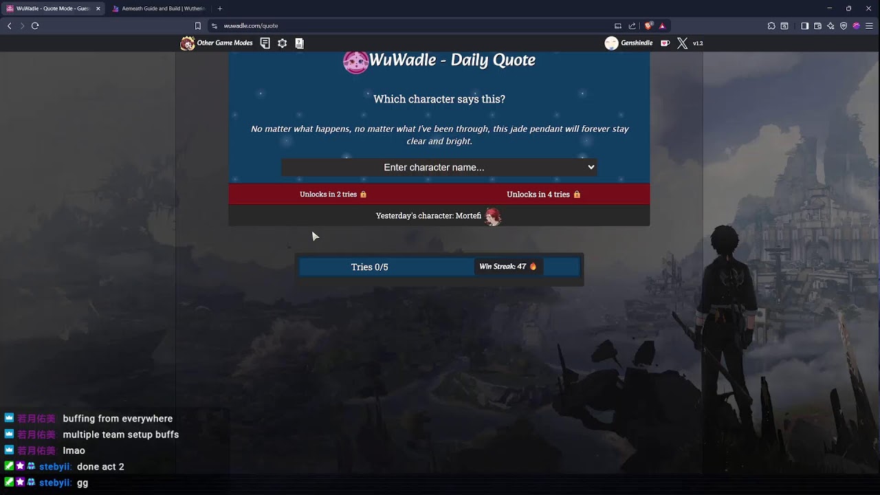Latestream cuz Aemeath guide video, go check it out!