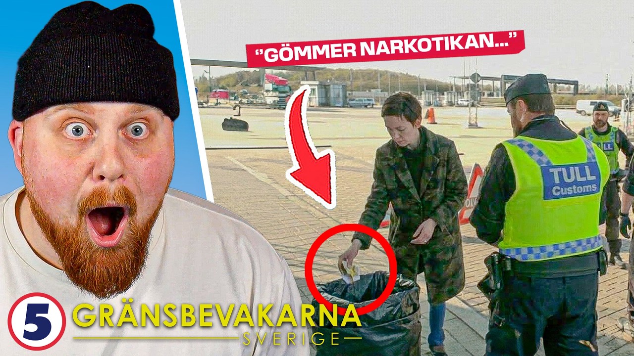 Hon GÖMMER SMUGGELGODSET mitt framför Tullen | Reagerar På Gränsbevakarna Sverige #22