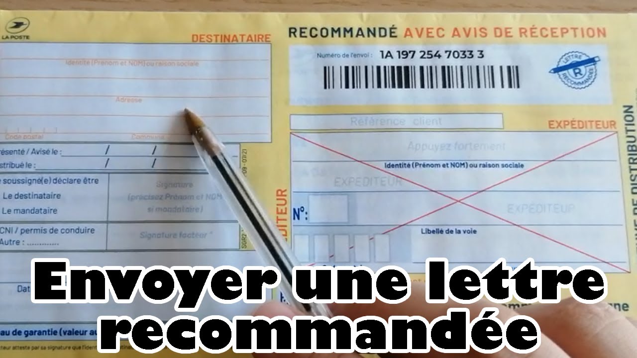 Tutoriel : Envoyer une lettre recommandée