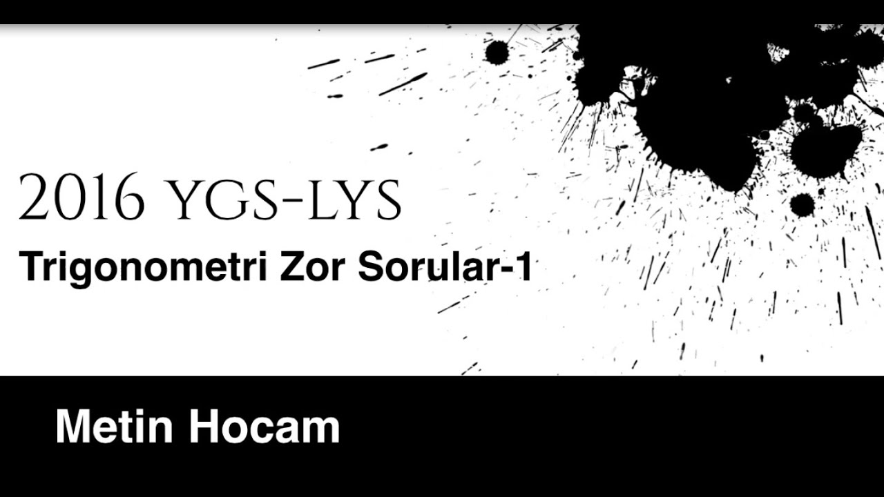 Trigonometri Zor Sorular-1