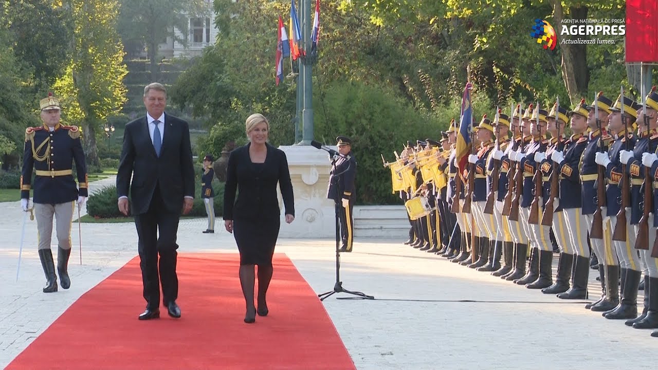 Președintele Croației, Kolinda Grabar-Kitarovic, primit la Palatul Cotroceni