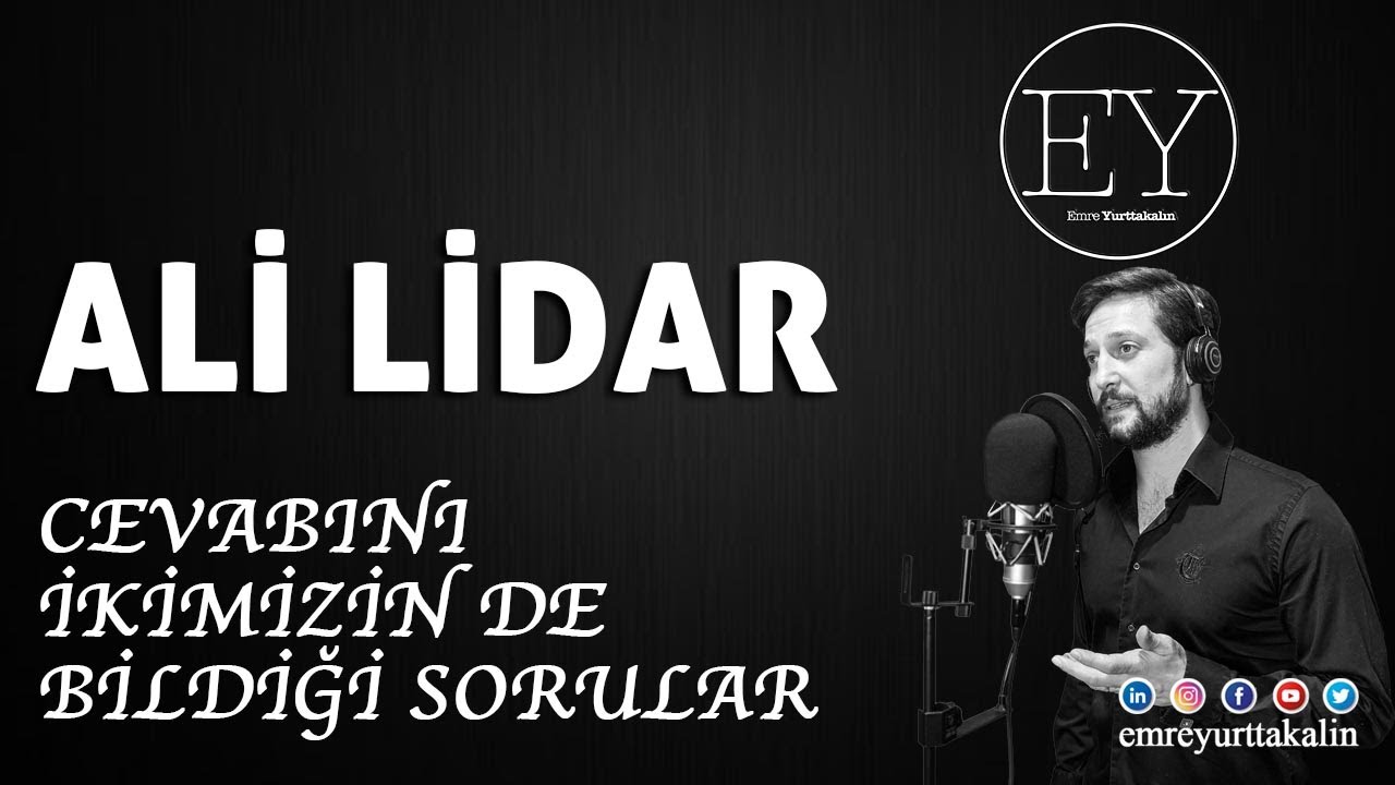 Ali Lidar - Cevabını İkimizin De Bildiği Sorular ⎮ŞİİR⎮
