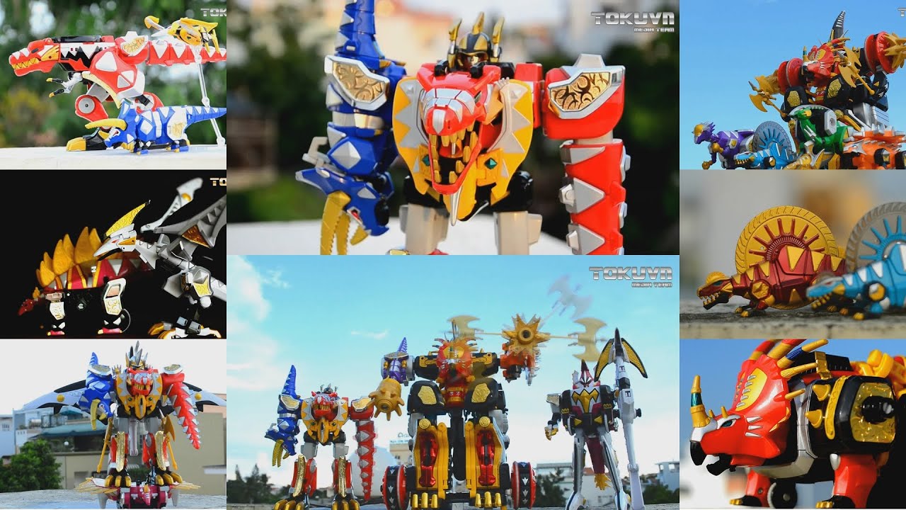 All DX Gattai Bakuryuu Sentai Abaranger 2003! DX 爆竜戦隊アバレンジャー! Power Rangers Dino Thunder Megazord!