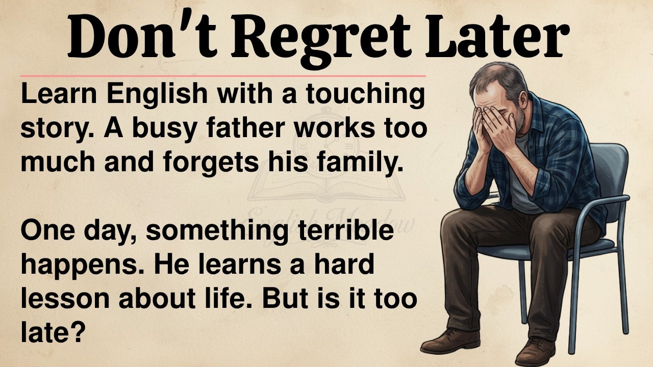 Simple English Story Level 1 🔥 | When Regret Came Too Late | Listening Practice | Graded Reader ✅
