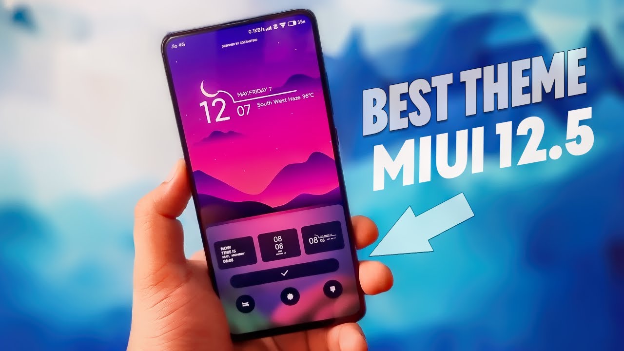 MIUI 12.5 Theme : The Most Minimalist THEME for XIAOMI Phones | 2021 (Hindi)