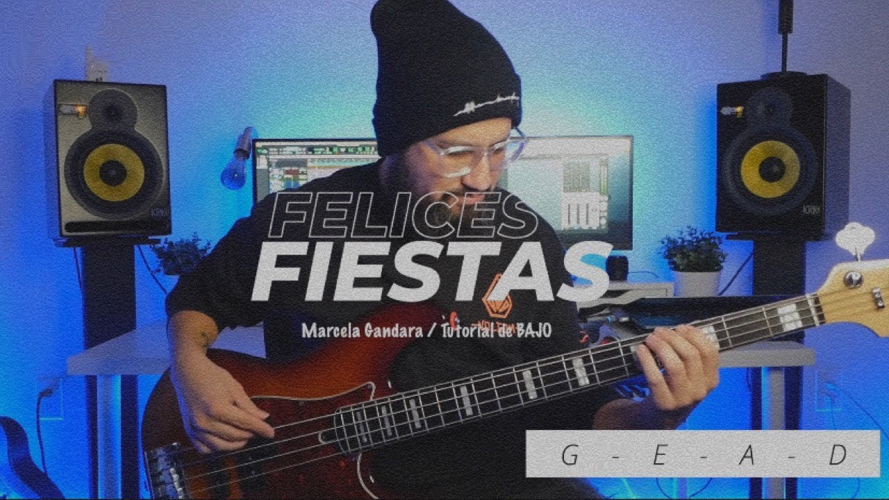 Felices Fiestas | Tutorial de Bajo | Marcela Gandara | Edgar Hernandez