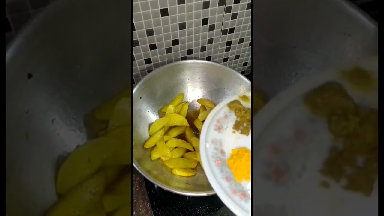 #Climbing Perch with Potato#ytshorts #indianshorts #foodlover