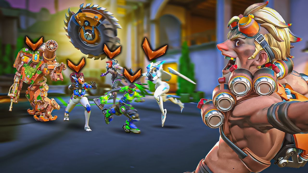1 BUFFED Top 500 Junkrat VS 5 Bronze Players - Who wins?! (ft. Aquamarine)
