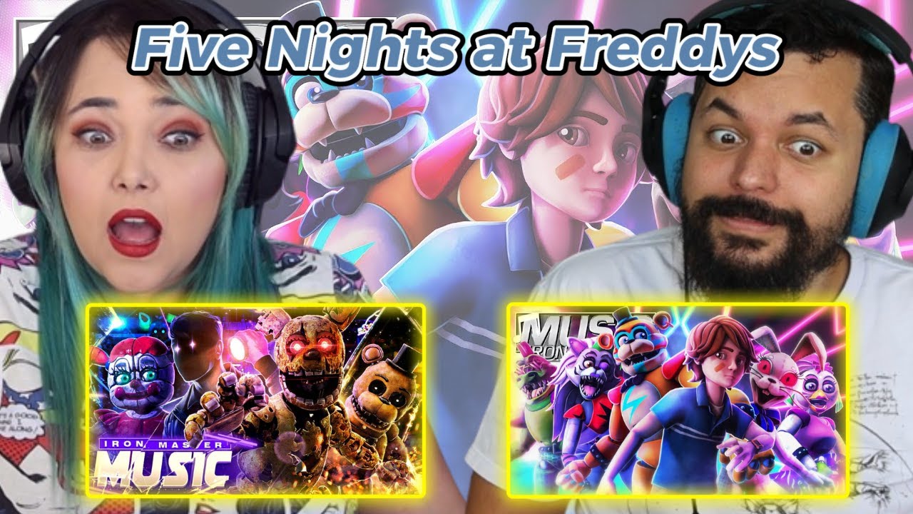 2 em 1 IRON MASTER Quebrados Família Afton e BEM-VINDO AO PIZZAPLEX Rap do Five Nights  // REACT