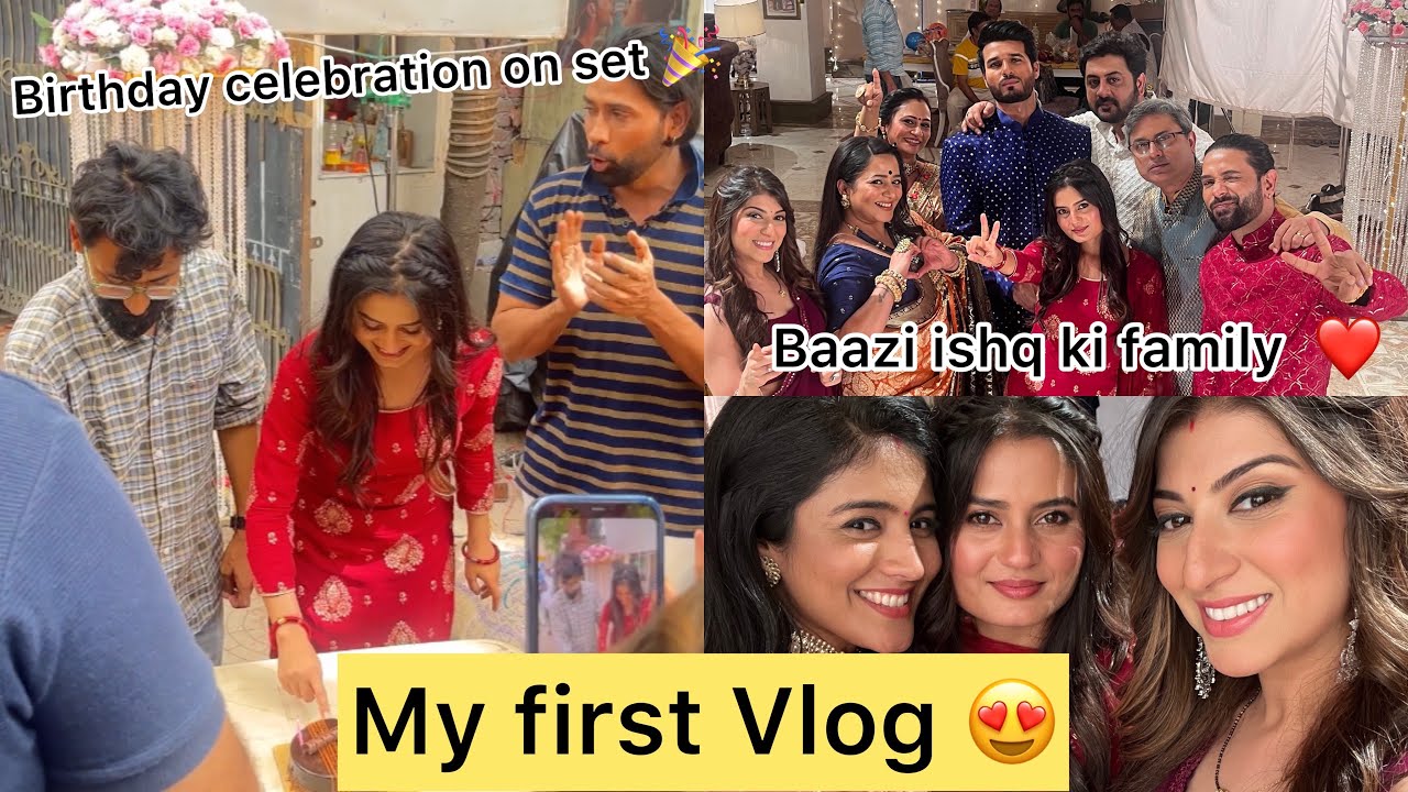 My first vlog 😍|| Bazi ishq ki behind the scenes ❤️||