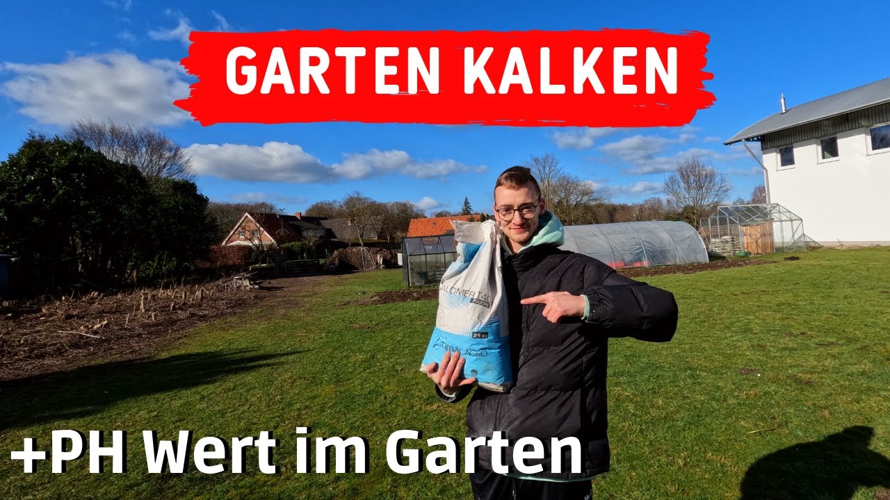 Gemüsegarten kalken für optimalen PH Wert im Gartenboden🧑🏻‍🌾🌱