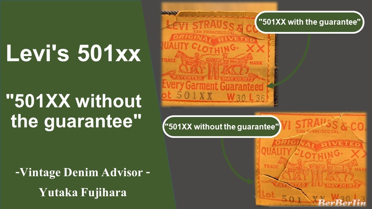 Levi's 501xx  without  the guarantee