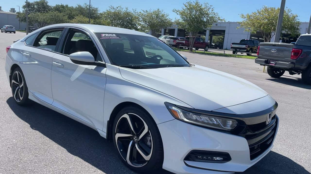 2018 Honda Accord Sport 1.5T Sedan Pearl White