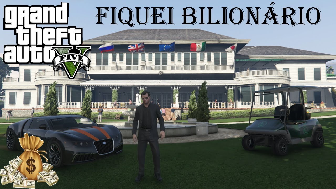 FIQUEI BILIONÁRIO NO GTA 5 - COMPREI O CAMPO DE GOLFE - TUTORIAL COMPLETO