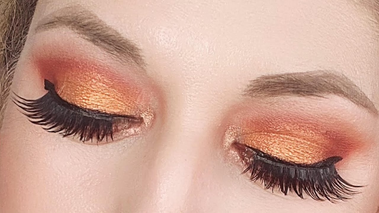 GLAMLITE BURGER EYESHADOW TUTORIAL | ORANGE EYELOOK